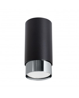 Plafon NERO 12,5 czarny/chrom Sollux SL.1408