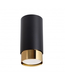 Plafon NERO 12,5 czarny/złoty Sollux SL.1410