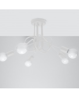 Żyrandol LOOP 5 biały Sollux SL.1432