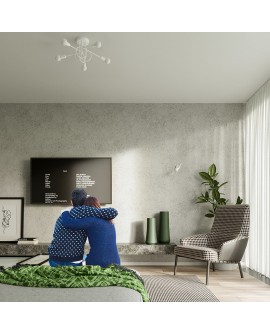 Żyrandol LOOP 5 biały Sollux SL.1432