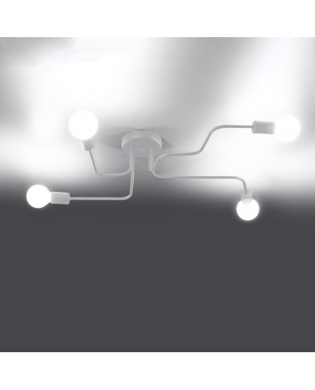 Żyrandol VECTOR 4 biały Sollux SL.1442