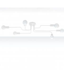 Żyrandol VECTOR 6 biały Sollux SL.1443