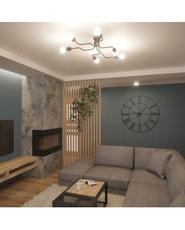 Żyrandol VECTOR 6 biały Sollux SL.1443