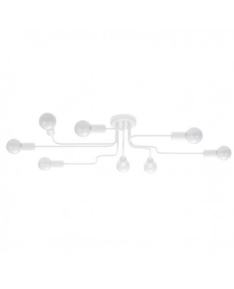 Żyrandol VECTOR 8 biały Sollux SL.1444