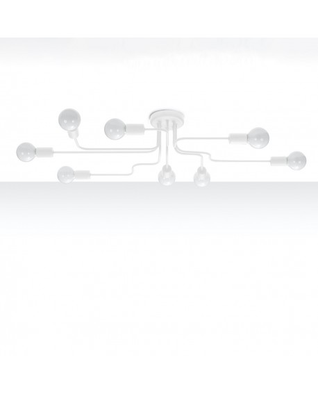 Żyrandol VECTOR 8 biały Sollux SL.1444
