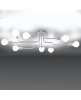 Żyrandol VECTOR 8 biały Sollux SL.1444