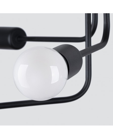 Żyrandol NORAH 6 czarny Sollux SL.1452