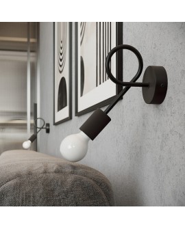 Żyrandol LEVAR 8 czarny Sollux SL.1457