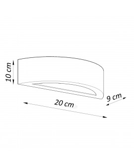 Kinkiet Ceramiczny ATENA 20 Sollux SL.1458