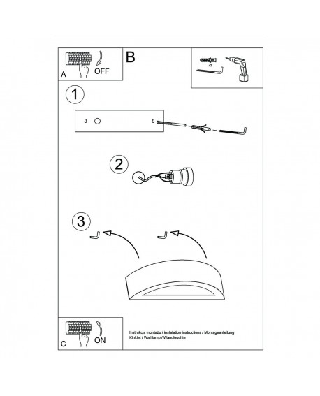 Kinkiet Ceramiczny ATENA 20 Sollux SL.1458