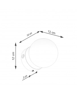 Kinkiet YOLI 1 biały Sollux SL.1460