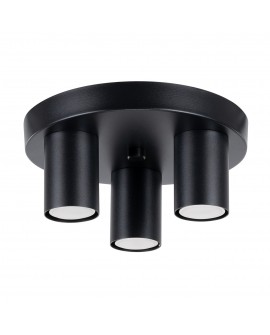 Plafon LAGOS 3P czarny Sollux SL.1466