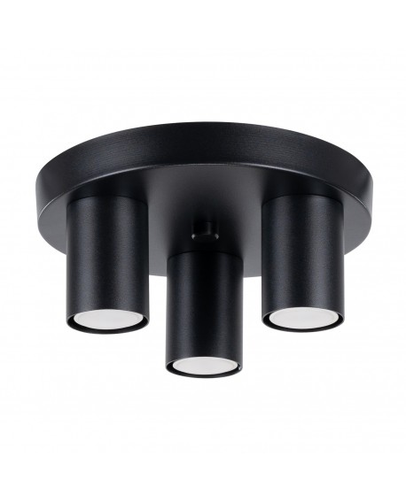 Plafon LAGOS 3P czarny Sollux SL.1466