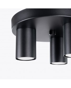 Plafon LAGOS 3P czarny Sollux SL.1466