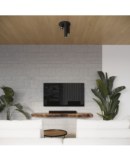 Plafon LAGOS 3P czarny Sollux SL.1466