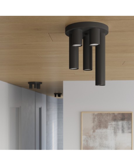 Plafon LAGOS 3P czarny Sollux SL.1466