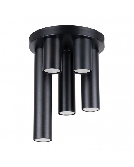 Plafon LAGOS 5P czarny Sollux SL.1467