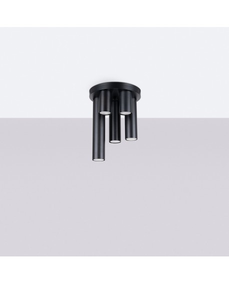 Plafon LAGOS 5P czarny Sollux SL.1467