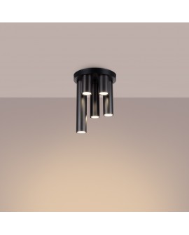 Plafon LAGOS 5P czarny Sollux SL.1467