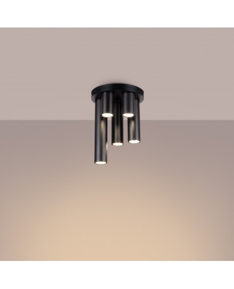 Plafon LAGOS 5P czarny Sollux SL.1467