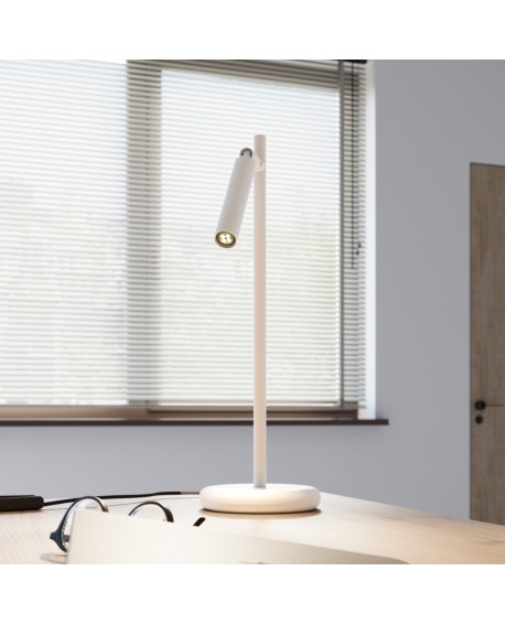 Lampa biurkowa PASTELO biała Sollux SL.1468