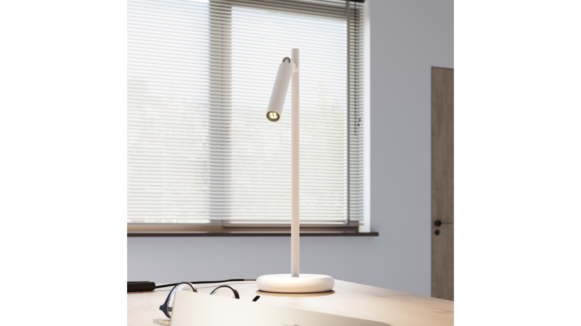 Lampa biurkowa PASTELO biała Sollux SL.1468