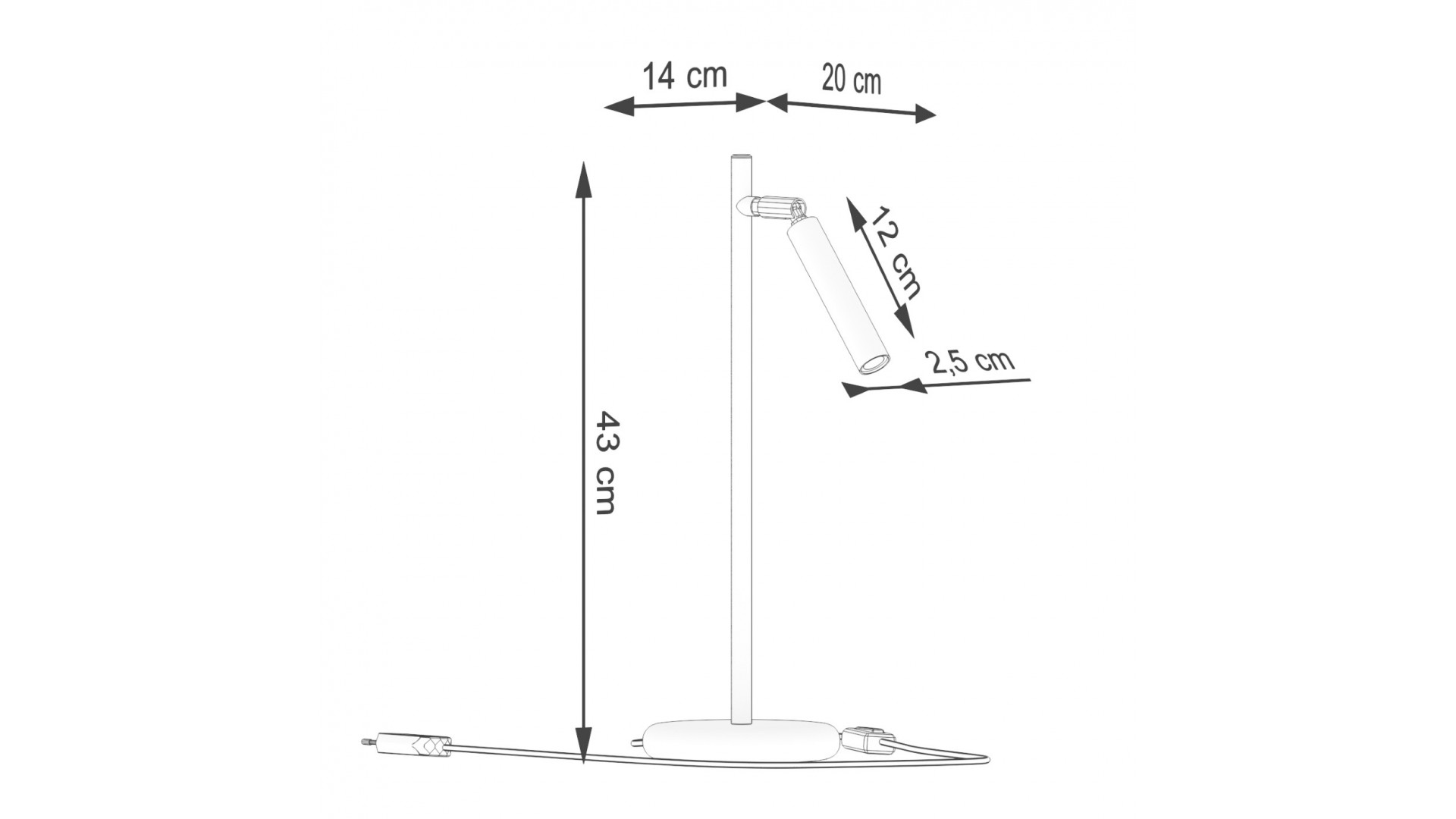 Lampa biurkowa PASTELO czarna Sollux SL.1469