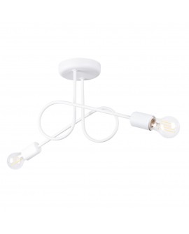 Żyrandol LOOP 2 biały Sollux SL.1471