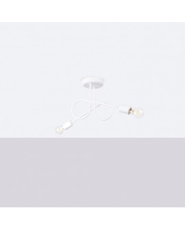 Żyrandol LOOP 2 biały Sollux SL.1471