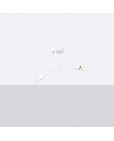 Żyrandol LOOP 2 biały Sollux SL.1471