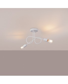 Żyrandol LOOP 2 biały Sollux SL.1471