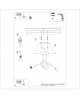 Żyrandol LOOP 2 biały Sollux SL.1471