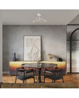 Żyrandol LOOP 2 biały Sollux SL.1471