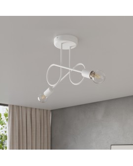 Żyrandol LOOP 2 biały Sollux SL.1471