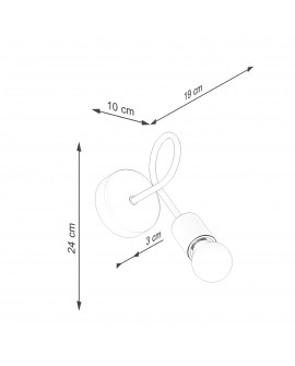 Kinkiet EMBER biały Sollux SL.1473