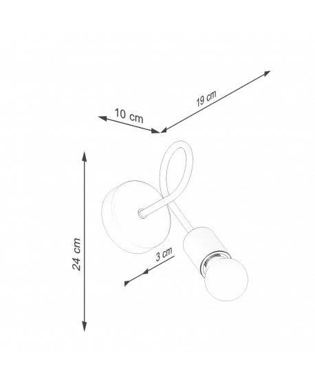 Kinkiet EMBER biały Sollux SL.1473