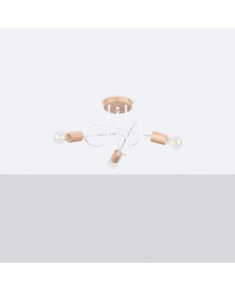 Żyrandol EMBER 3 biały Sollux SL.1474