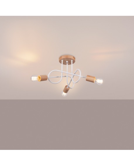 Żyrandol EMBER 3 biały Sollux SL.1474