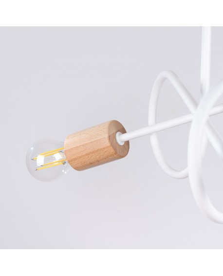 Żyrandol EMBER 3 biały Sollux SL.1474