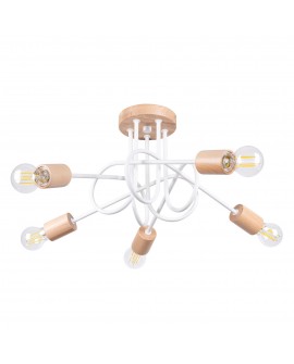 Żyrandol EMBER 5 biały Sollux SL.1475