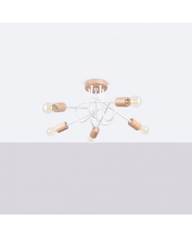 Żyrandol EMBER 5 biały Sollux SL.1475