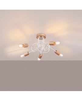 Żyrandol EMBER 5 biały Sollux SL.1475