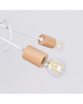 Żyrandol EMBER 5 biały Sollux SL.1475