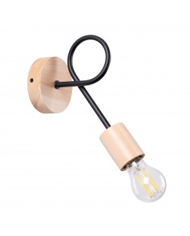 Kinkiet EMBER czarny Sollux SL.1476