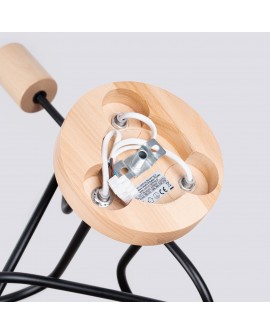 Żyrandol EMBER 3 czarny Sollux SL.1477