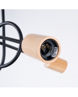 Żyrandol EMBER 3 czarny Sollux SL.1477