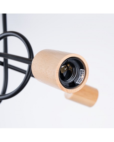 Żyrandol EMBER 3 czarny Sollux SL.1477