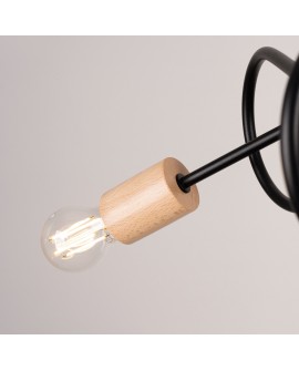 Żyrandol EMBER 3 czarny Sollux SL.1477