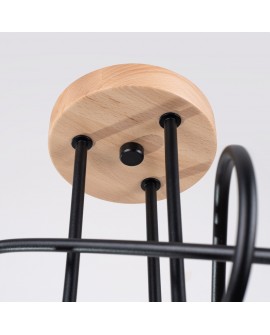 Żyrandol EMBER 3 czarny Sollux SL.1477