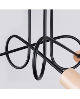 Żyrandol EMBER 3 czarny Sollux SL.1477